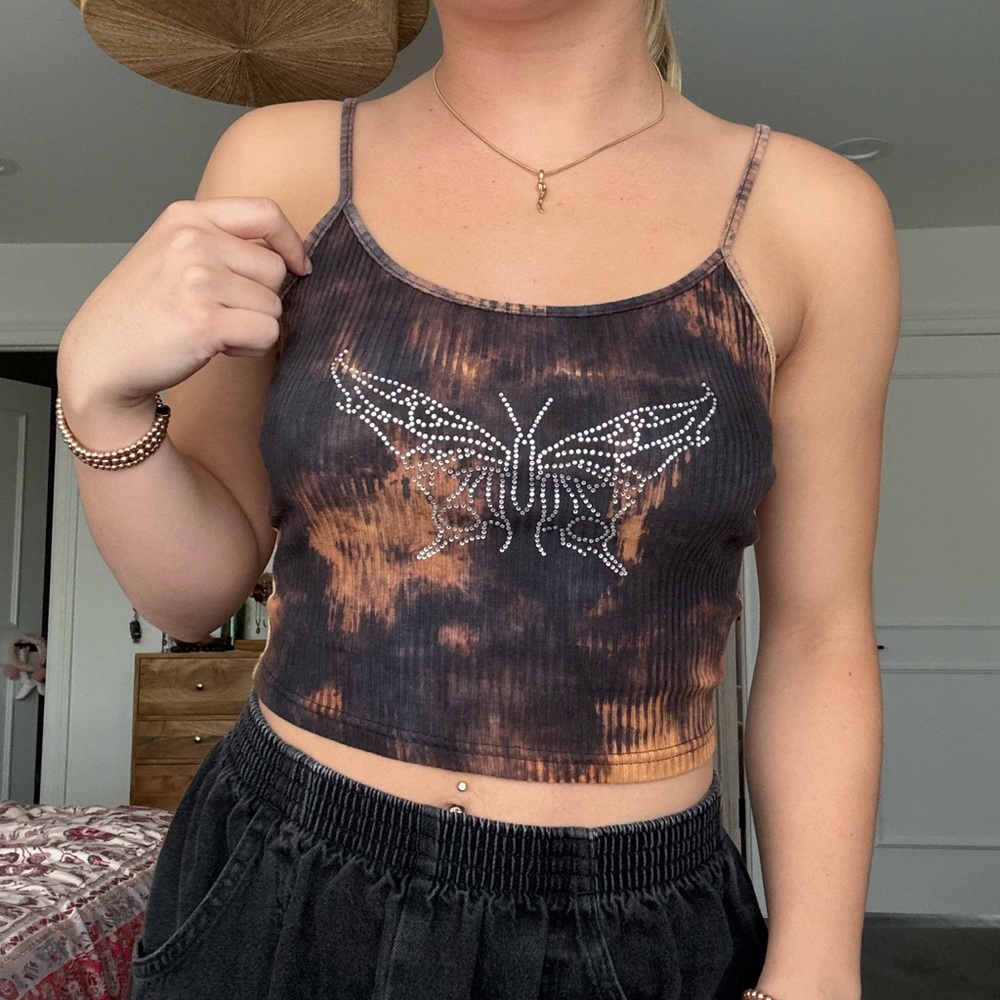 Tie Dye Rhinestoned Cami